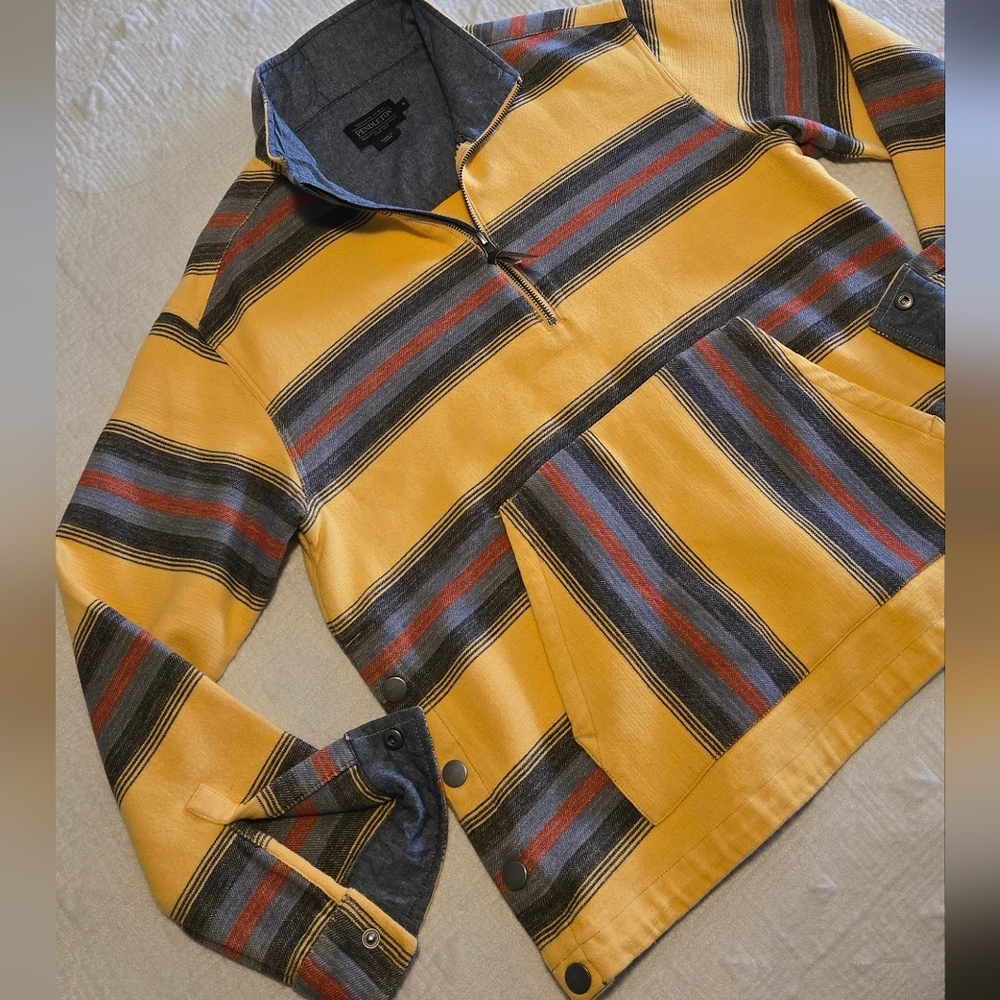 Pendleton Doublesoft Half-Zip Pullover, Size Small - image 3